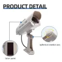 CCD Dummy Dome Solar Fake Bullet Camera  (Outdoor)