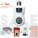 4MP WiFi Dual -lens PTZ Bulb Camera + FREE 64GB (Full-Package)