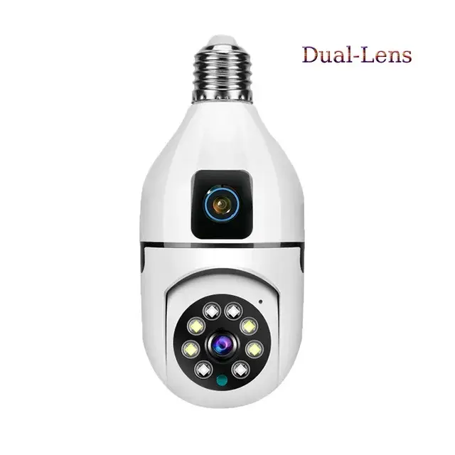 4MP WiFi Dual -lens PTZ Bulb Camera + FREE 64GB