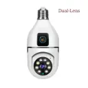 4MP WiFi Dual -lens PTZ Bulb Camera + FREE 64GB